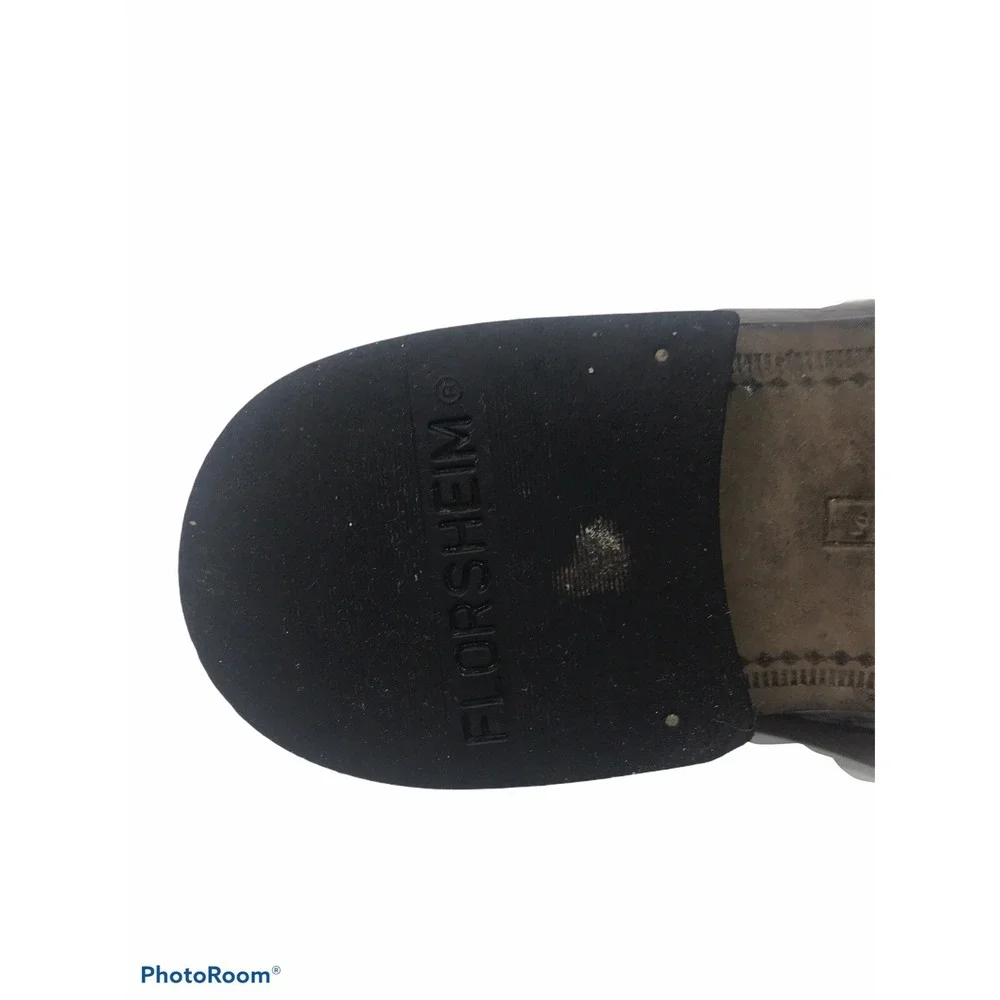 Florsheim Mens 9D Brown‎ Leather Tassle And Fringe Loafer